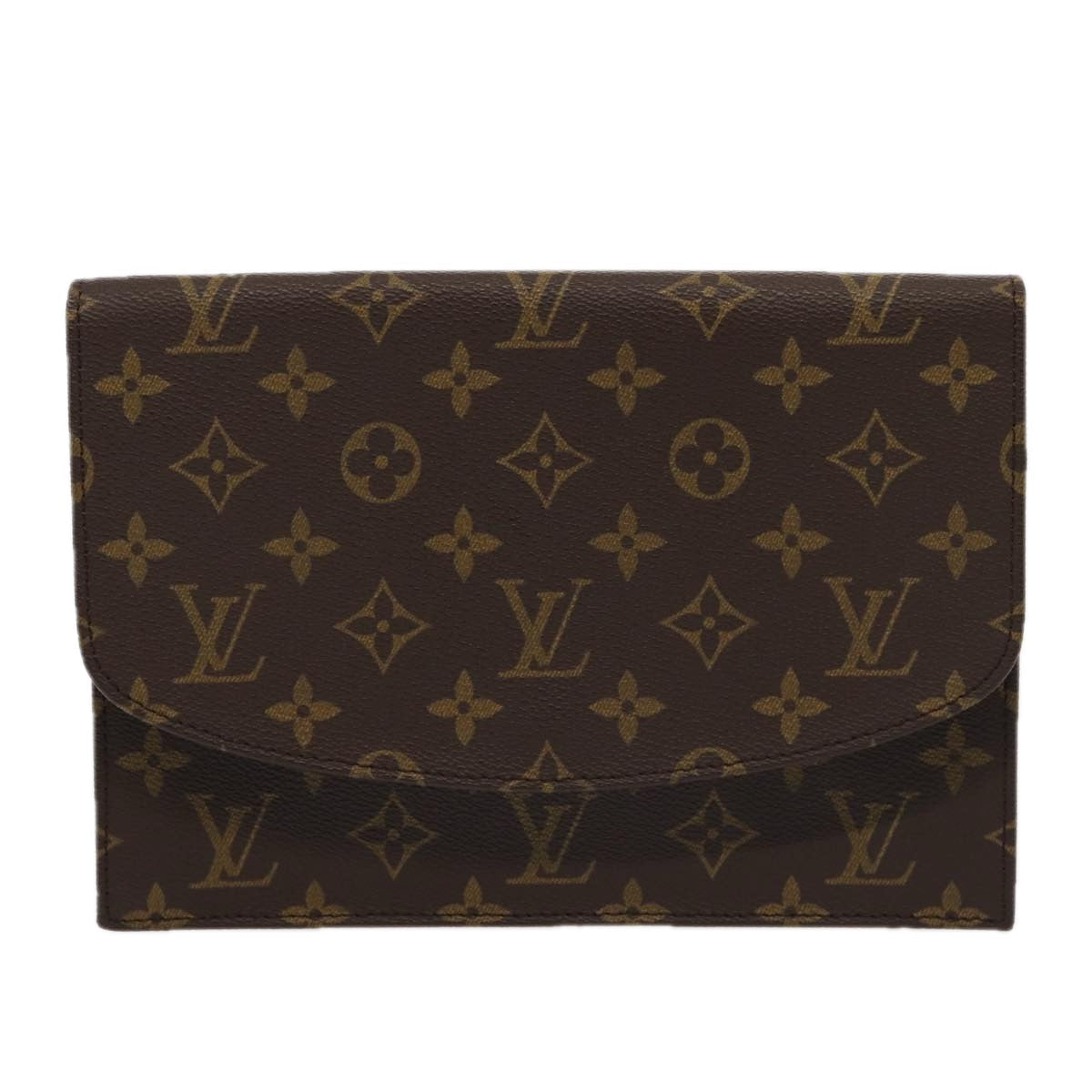 Louis Vuitton Pochette Rabat Brown Canvas Clutch Bag ()
