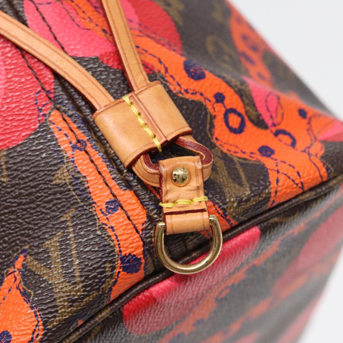 Louis Vuitton Neverfull Mm Brown Canvas Tote Bag