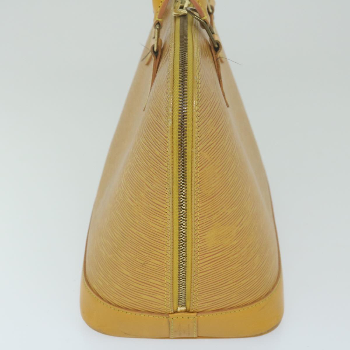 Louis Vuitton Alma Yellow Leather Handbag