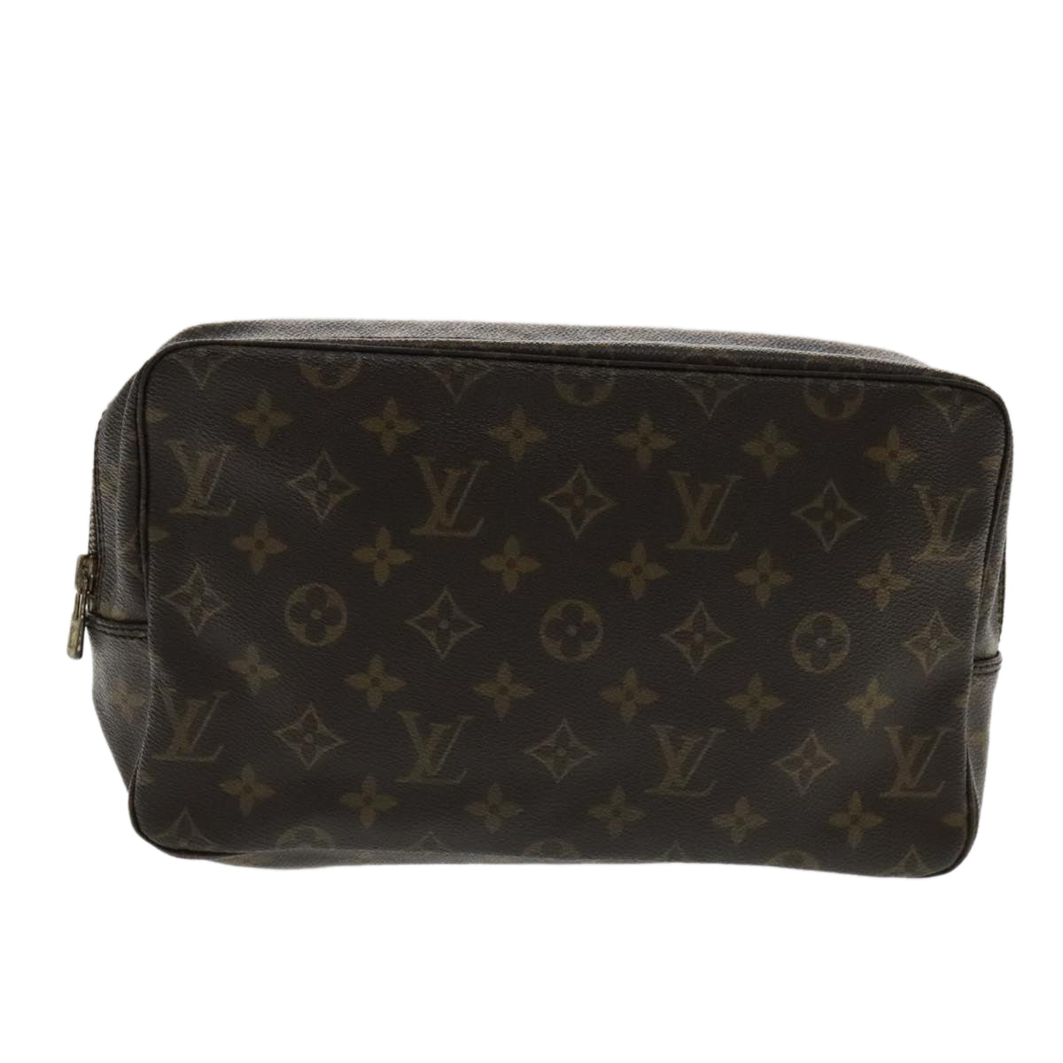 Louis Vuitton Trousse De Toilette Brown Canvas Clutch Bag