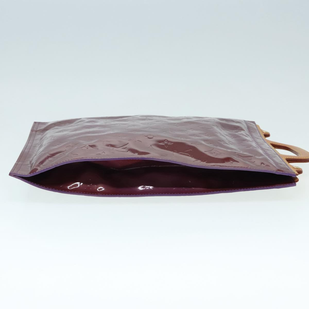 Louis Vuitton Stanton Purple Patent Leather Tote Bag