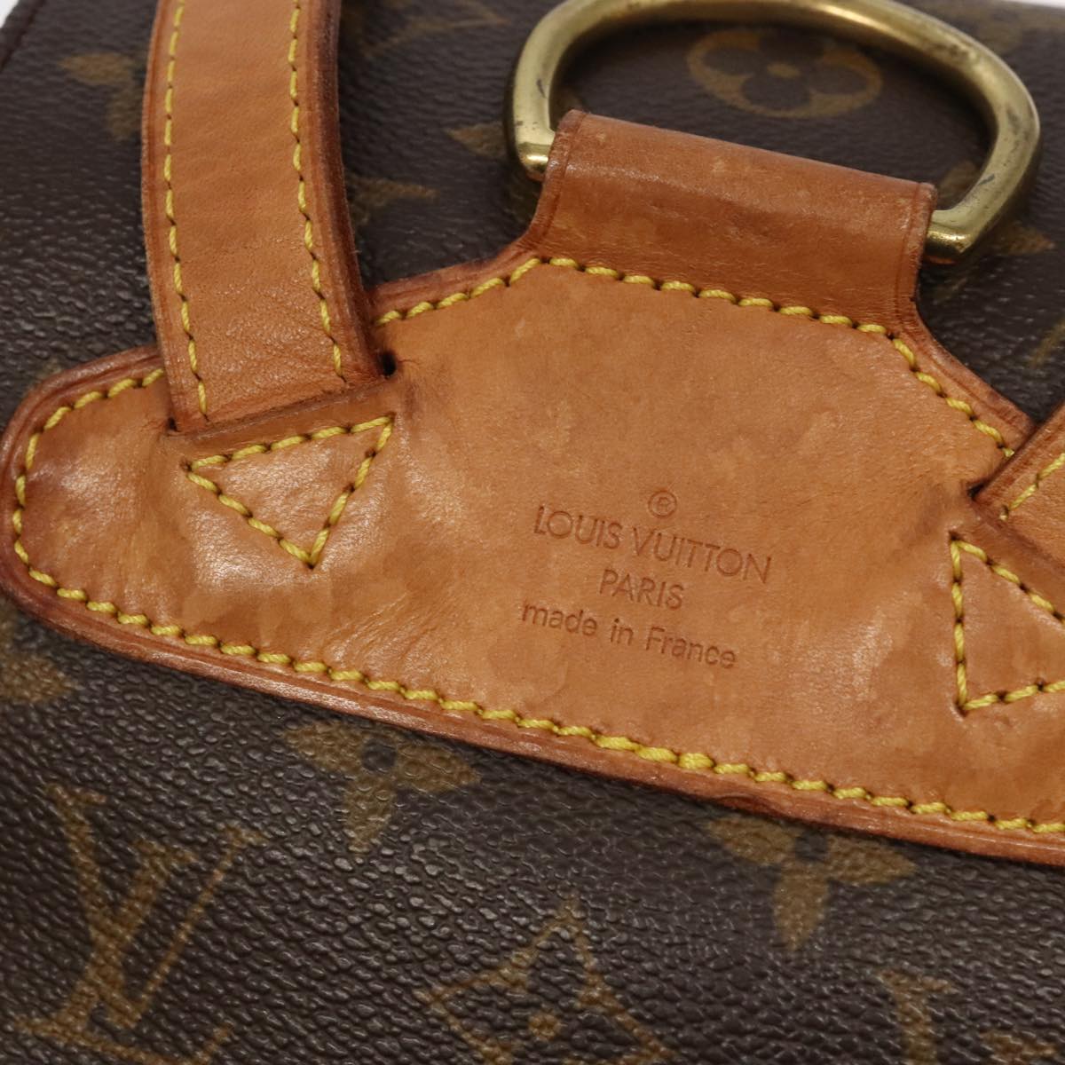 Louis Vuitton Montsouris Mm Brown Canvas Backpack Bag
