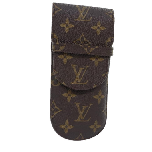 Louis Vuitton Glasses Case Brown Canvas Wallet  ()