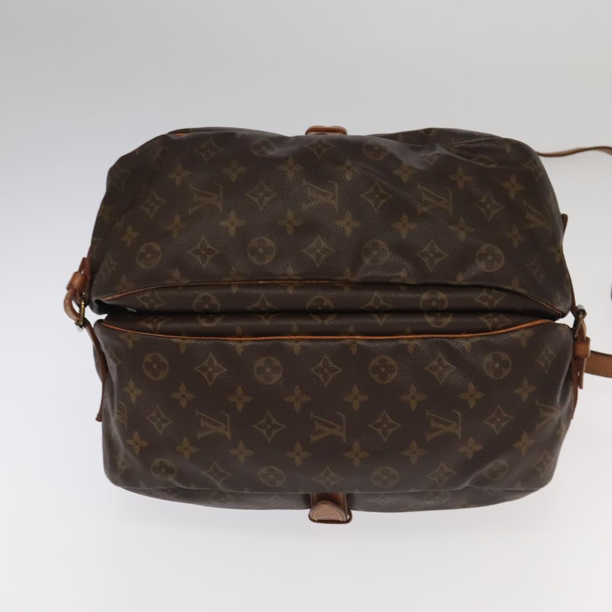 Louis Vuitton Saumur 35 Brown Canvas Shoulder Bag