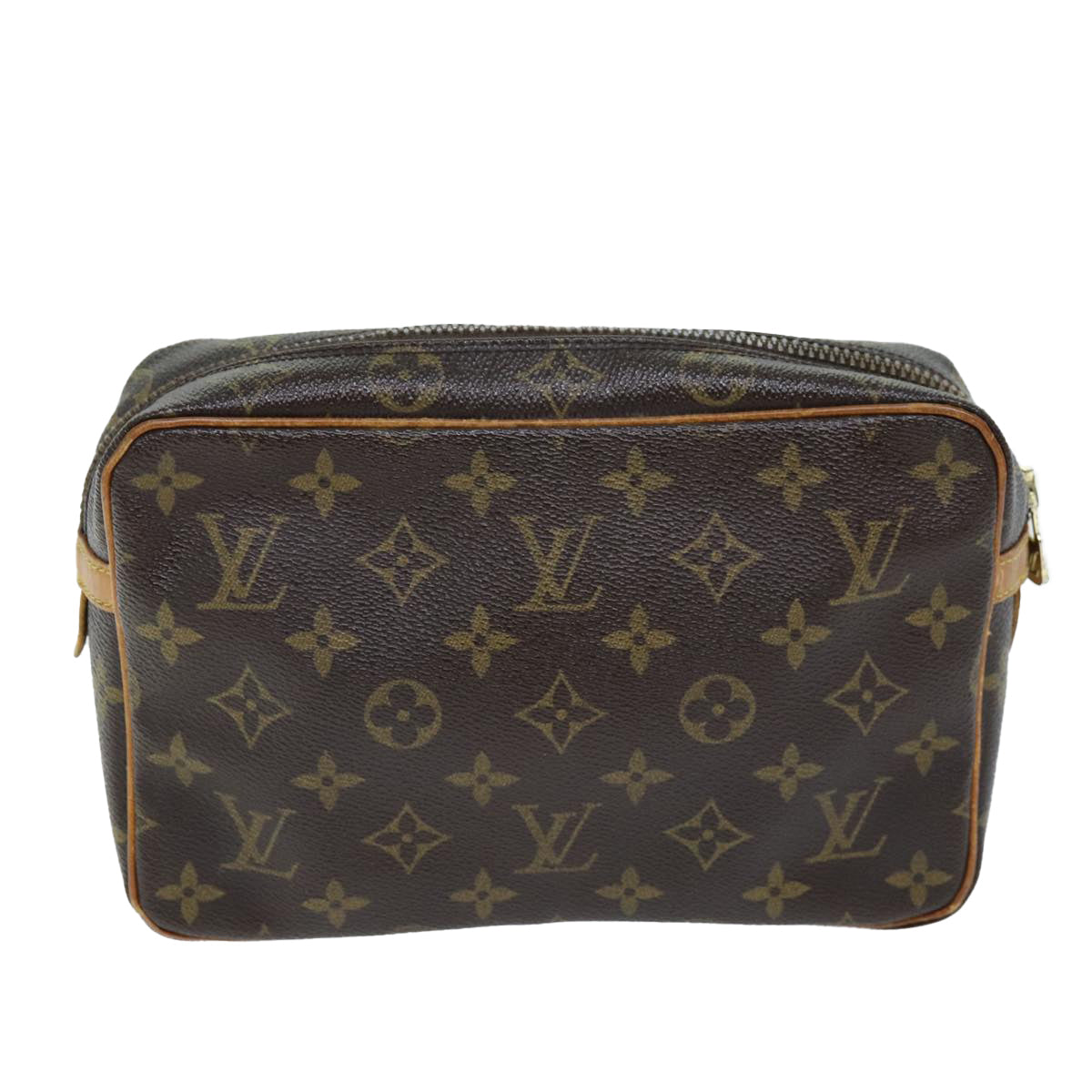 Louis Vuitton Trousse De Toilette Brown Canvas Clutch Bag