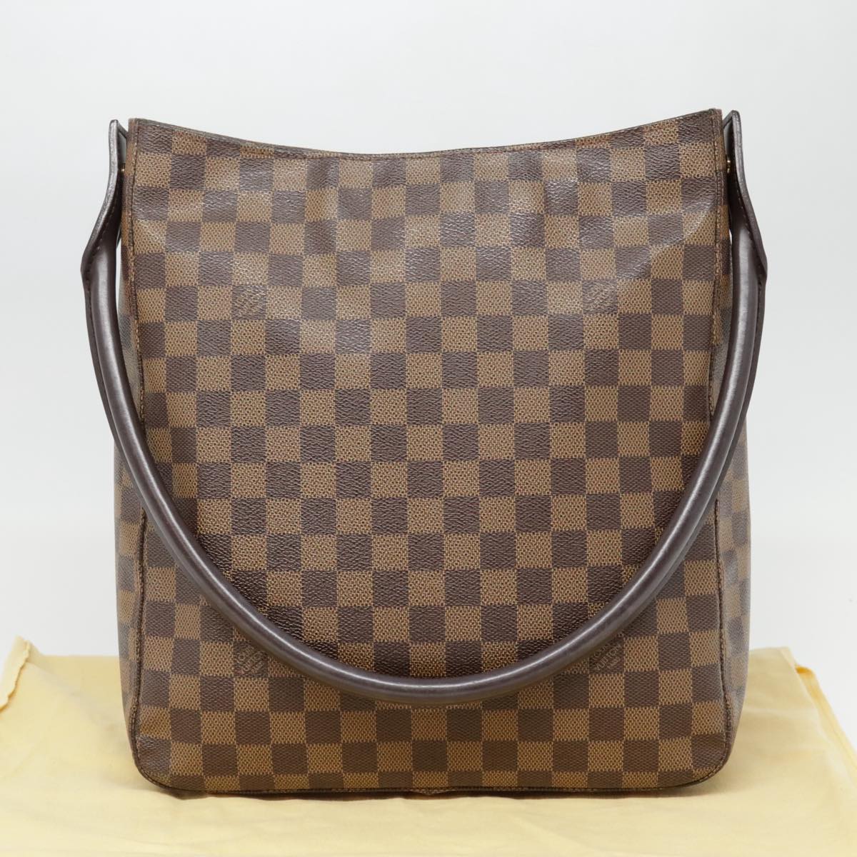 Louis Vuitton Looping Gm Brown Canvas Shoulder Bag