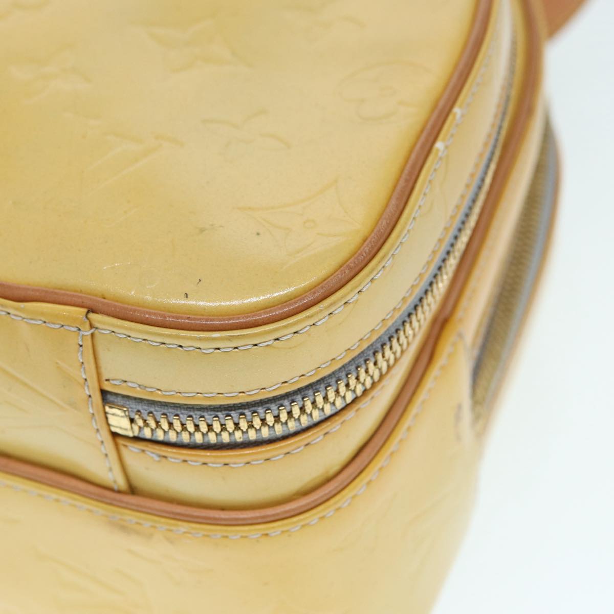 Louis Vuitton Marly Yellow Patent Leather Backpack Bag