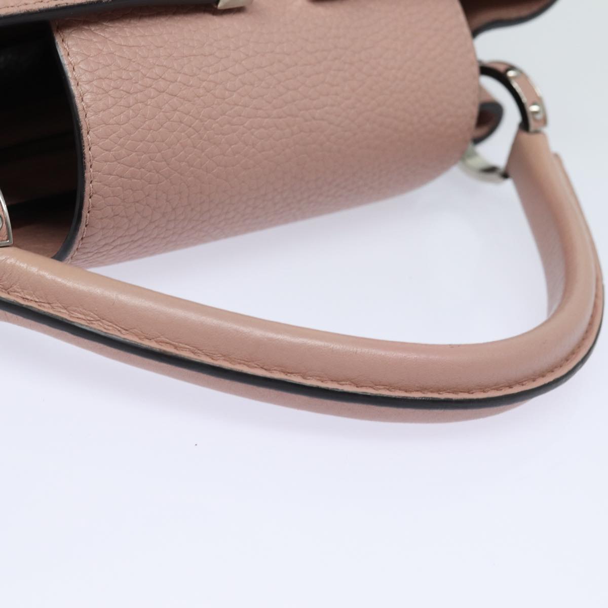 Louis Vuitton Capucines Pink Leather Handbag