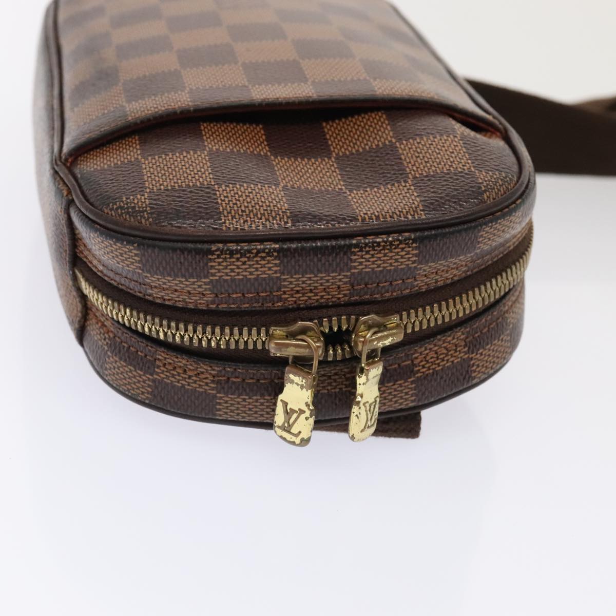 Louis Vuitton Gange Brown Canvas Shoulder Bag