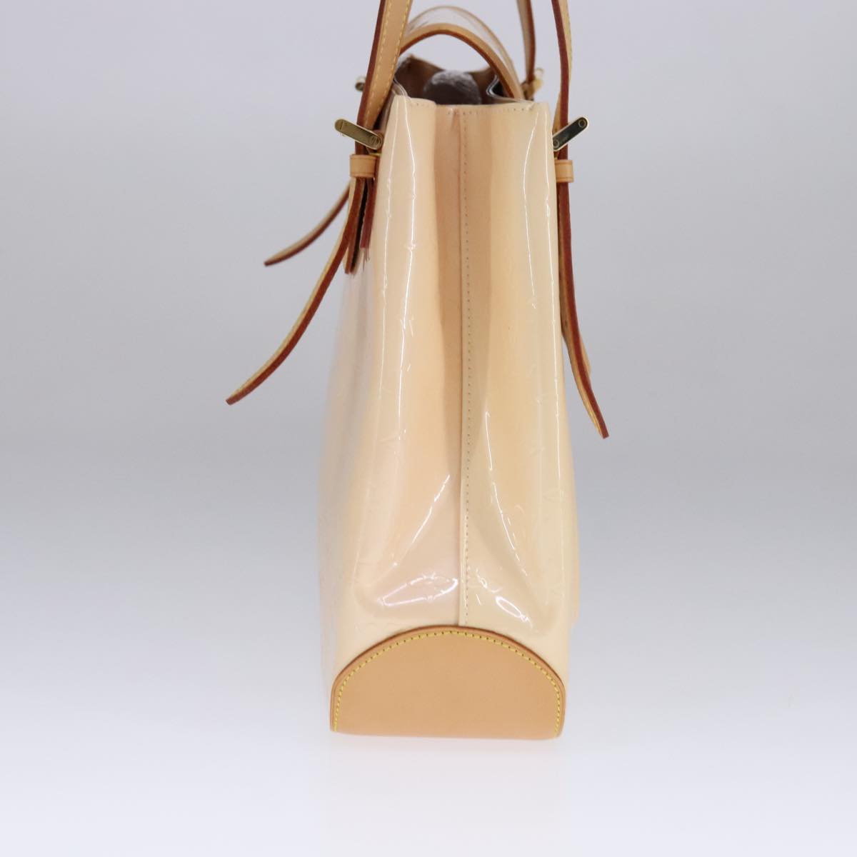 Louis Vuitton Beige Patent Leather Shoulder Bag