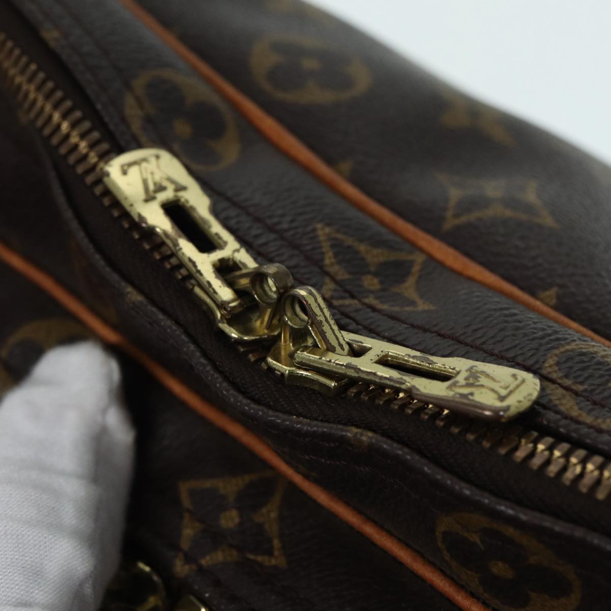 Louis Vuitton Reporter Brown Canvas Shoulder Bag
