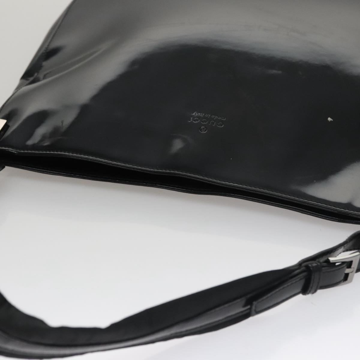 Gucci Black Patent Leather Shoulder Bag