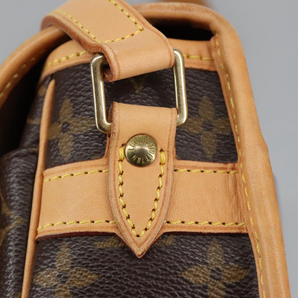 Louis Vuitton Sologne Brown Canvas Shoulder Bag