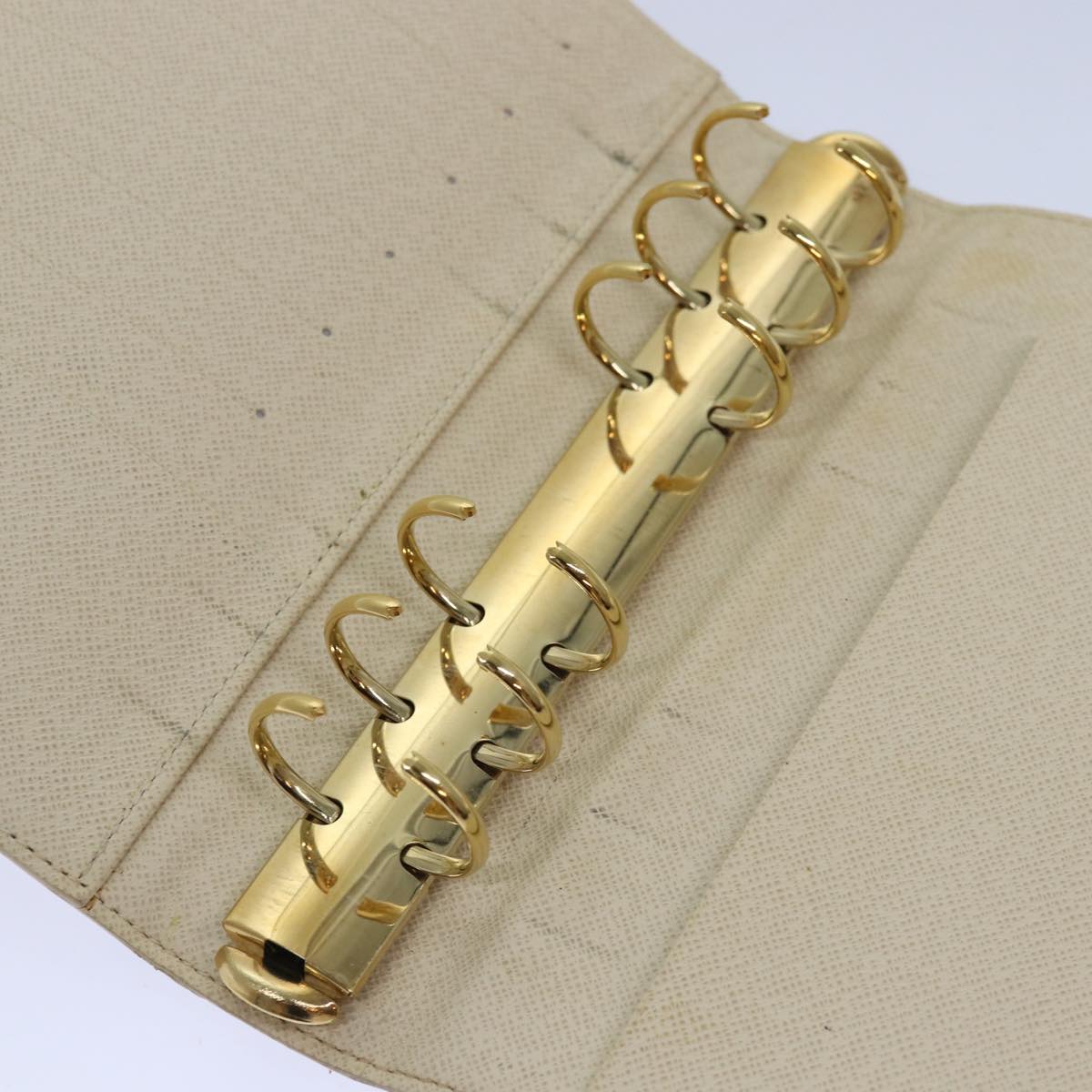 Louis Vuitton Agenda Cover Beige Canvas Wallet
