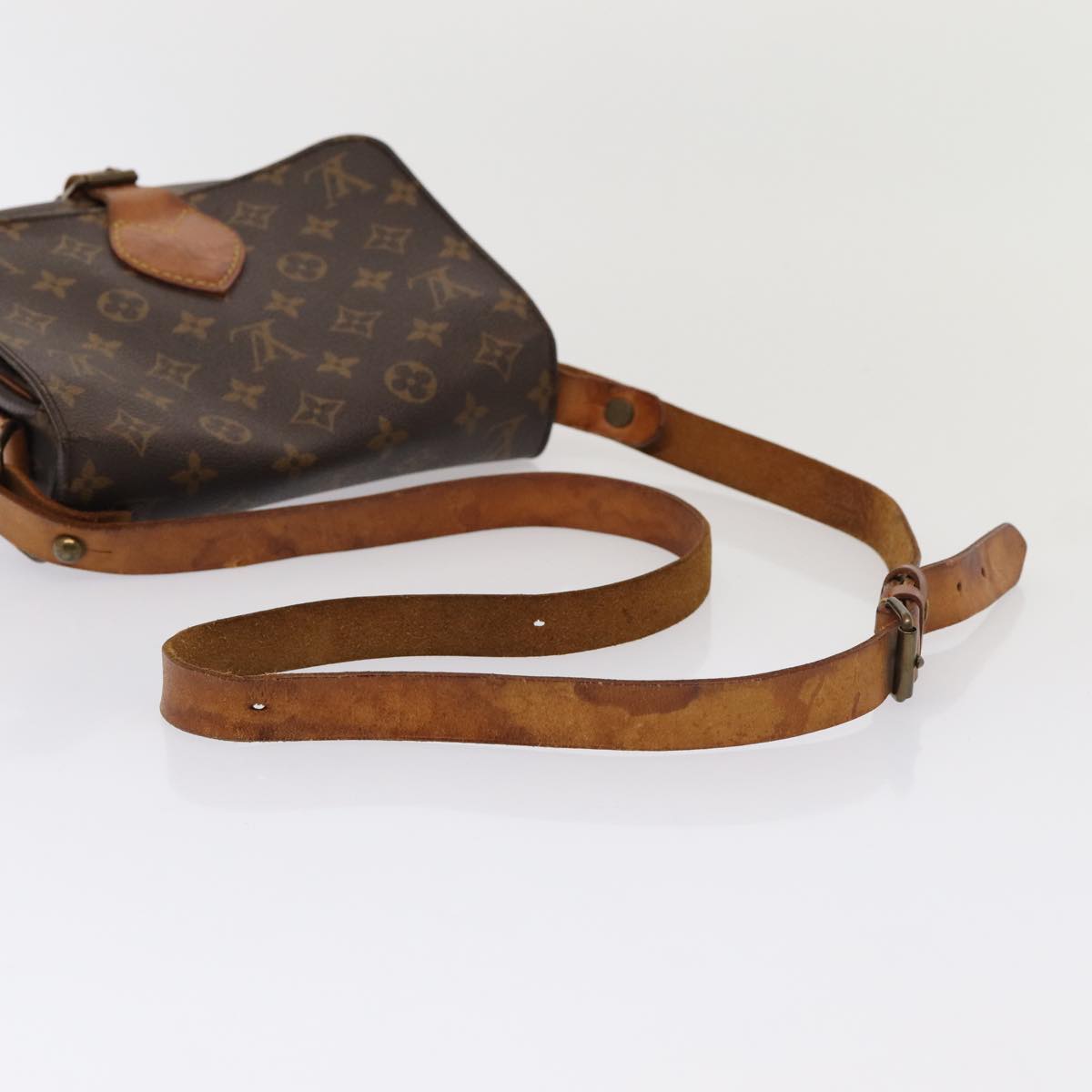 Louis Vuitton Cartouchiere Brown Canvas Shoulder Bag