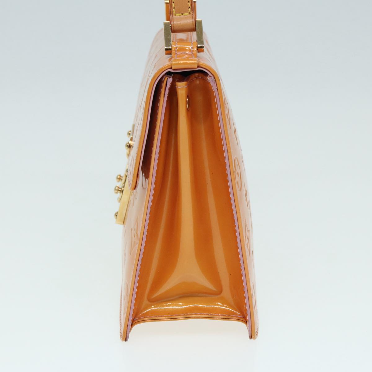Louis Vuitton Spring Street Camel Patent Leather Handbag
