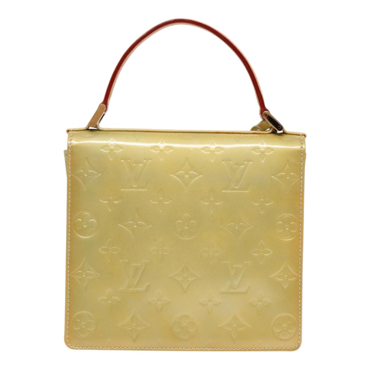 Louis Vuitton Spring Street Yellow Patent Leather Handbag
