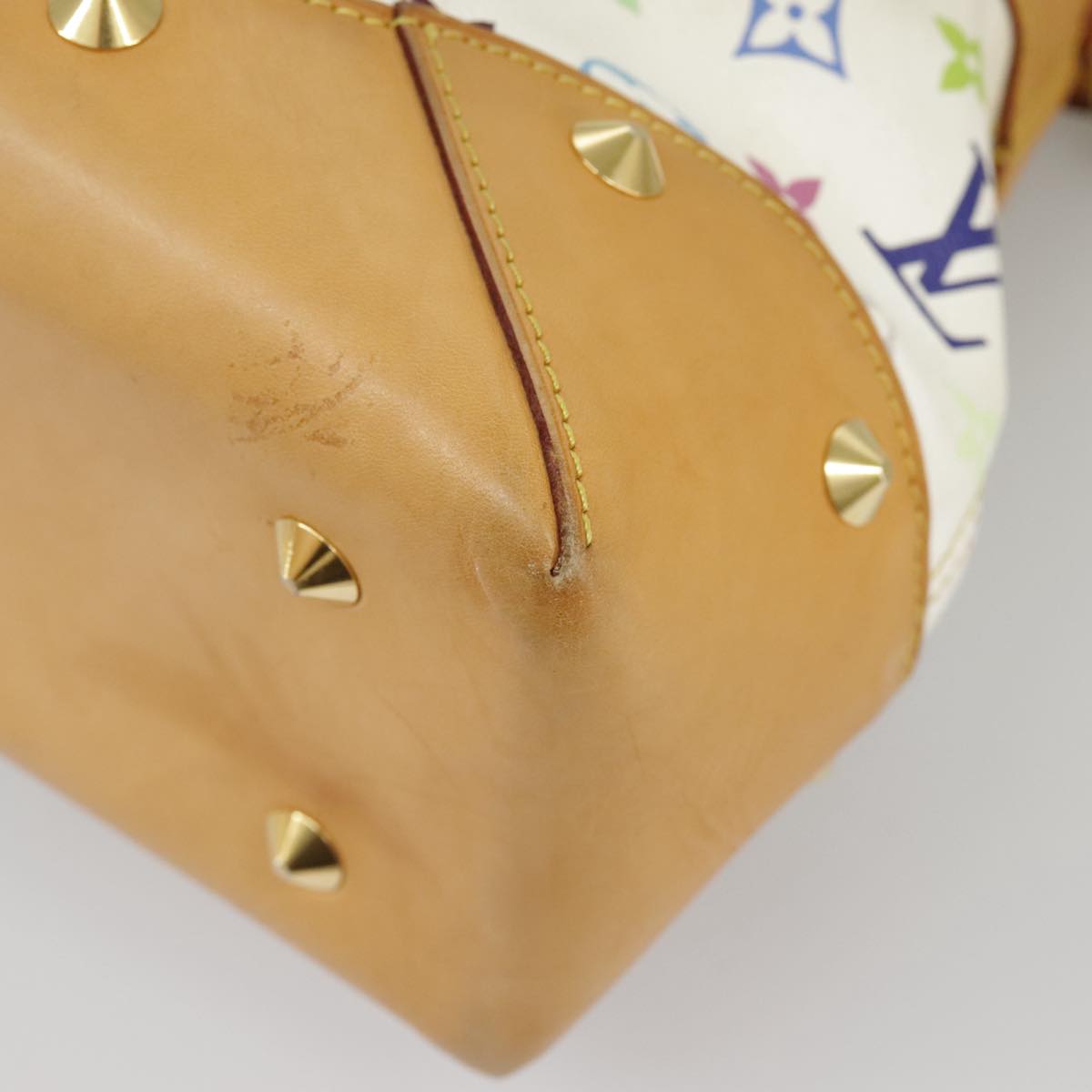 Louis Vuitton Judy White Canvas Shoulder Bag