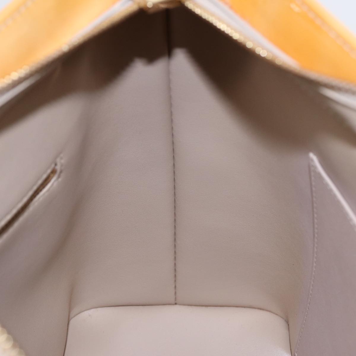 Louis Vuitton Houston Beige Patent Leather Handbag