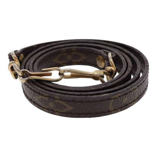 Louis Vuitton Shoulder Strap Brown Canvas Bag Jewelry ()