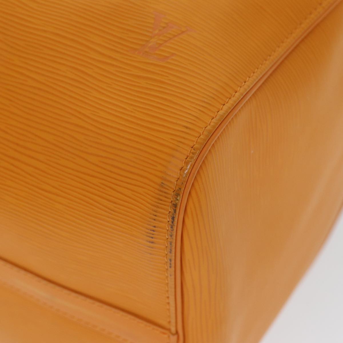 Louis Vuitton Keepall Orange Leather Travel Bag