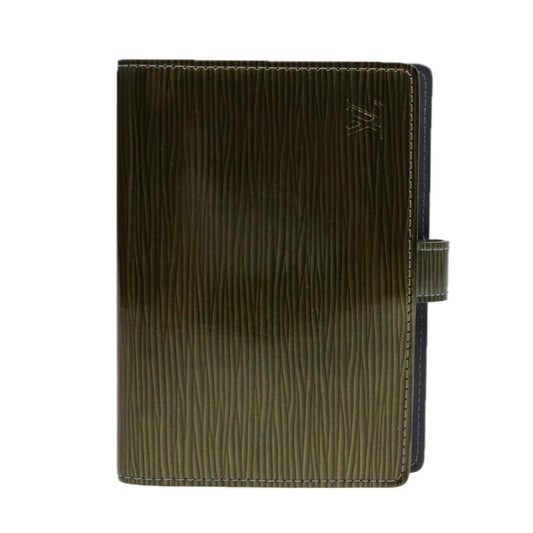 Louis Vuitton Agenda Cover Green Leather Wallet  ()