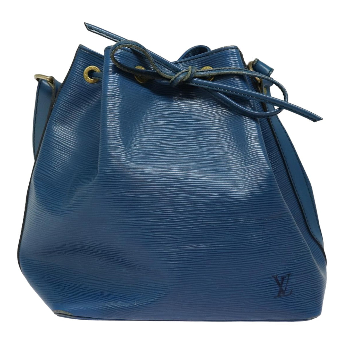 Louis Vuitton Noe Blue Leather Shoulder Bag