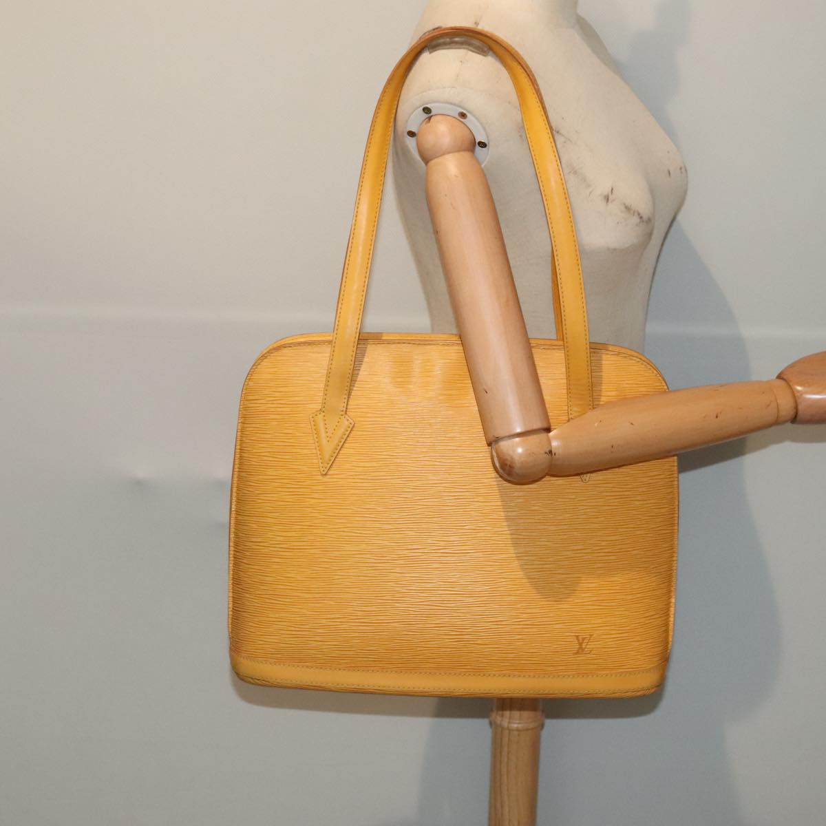 Louis Vuitton Lussac Yellow Leather Shoulder Bag