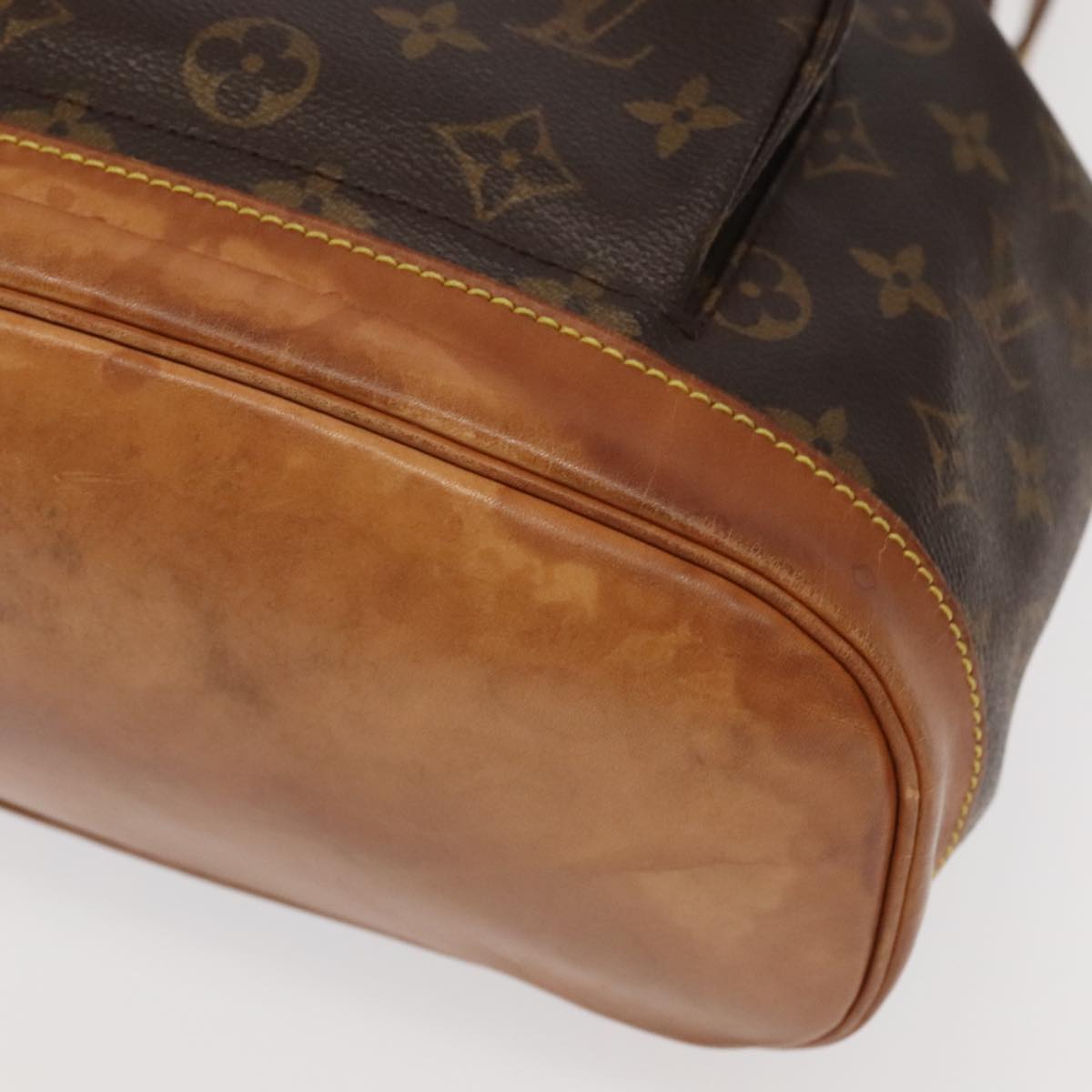 Louis Vuitton Montsouris Mm Brown Canvas Backpack Bag