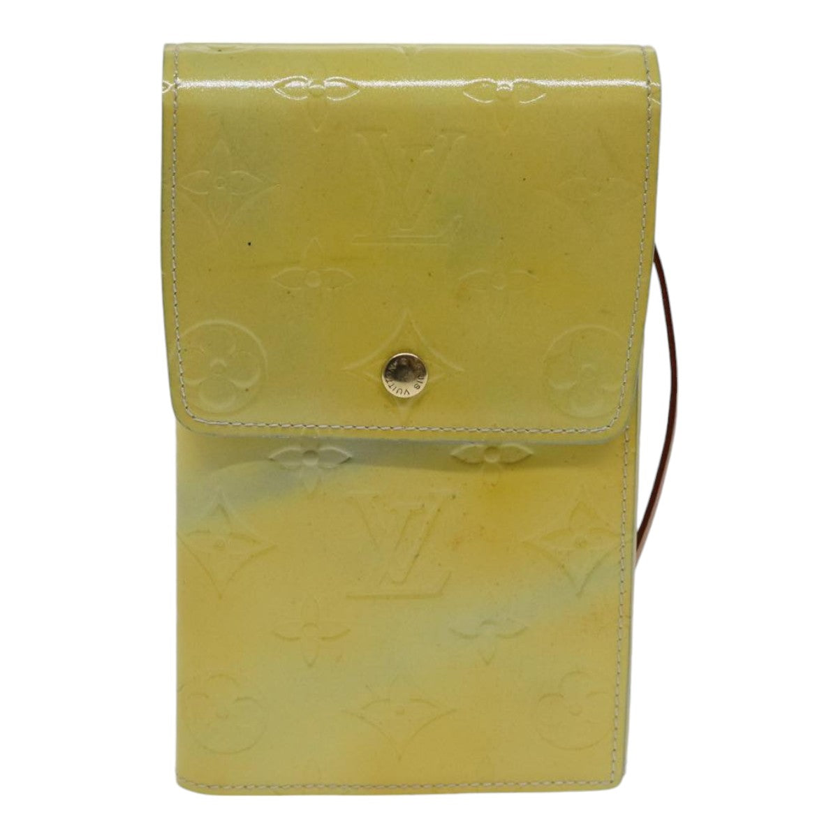 Louis Vuitton Walker Yellow Patent Leather Clutch Bag ()