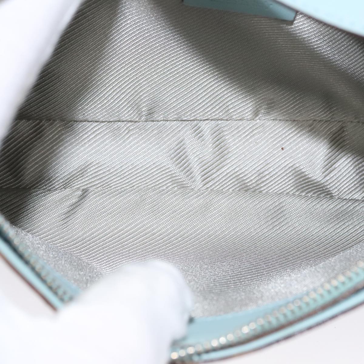Gucci Micro Small Gg Canvas Blue Leather Shoulder Bag