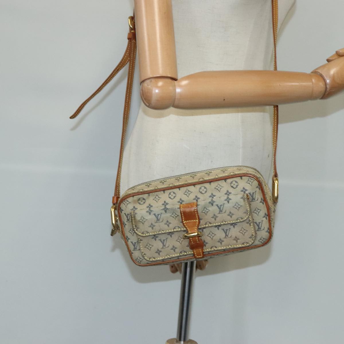 Louis Vuitton Juliette Blue Canvas Shoulder Bag
