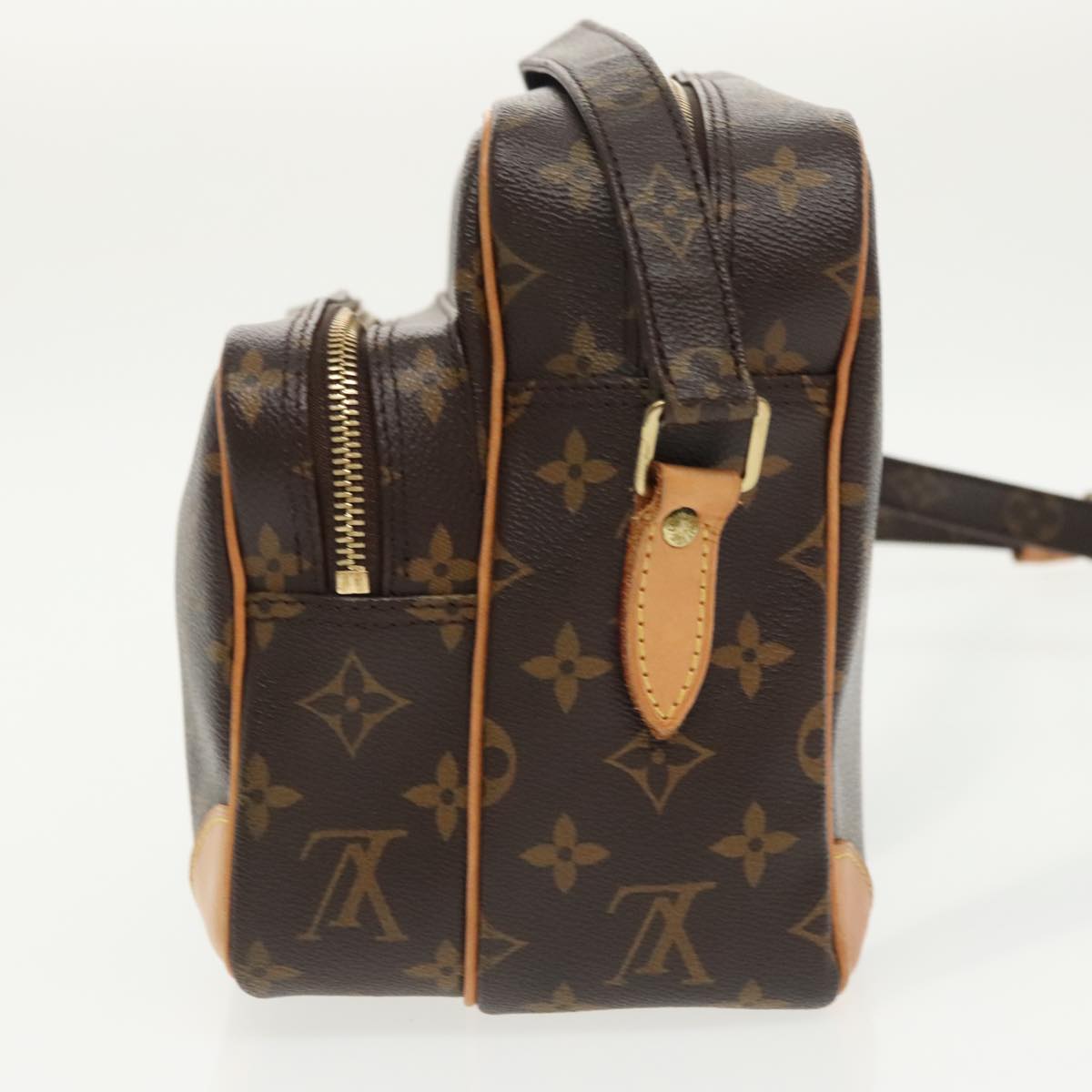 Louis Vuitton Nile Brown Canvas Shoulder Bag