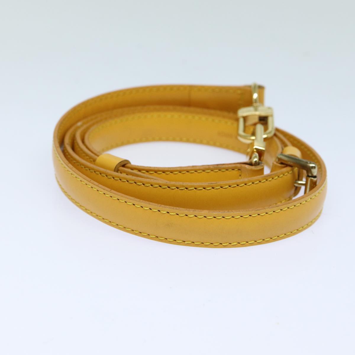 Louis Vuitton Shoulder Strap Yellow Leather Bag Jewelry