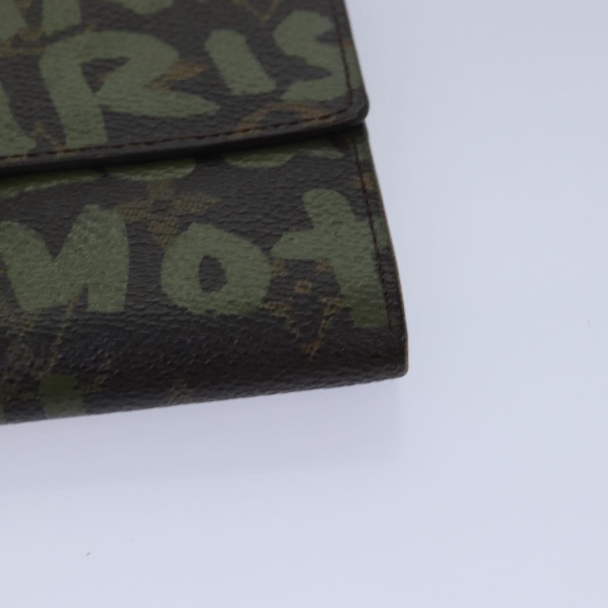 Louis Vuitton Portefeuille Sarah Khaki Canvas Wallet
