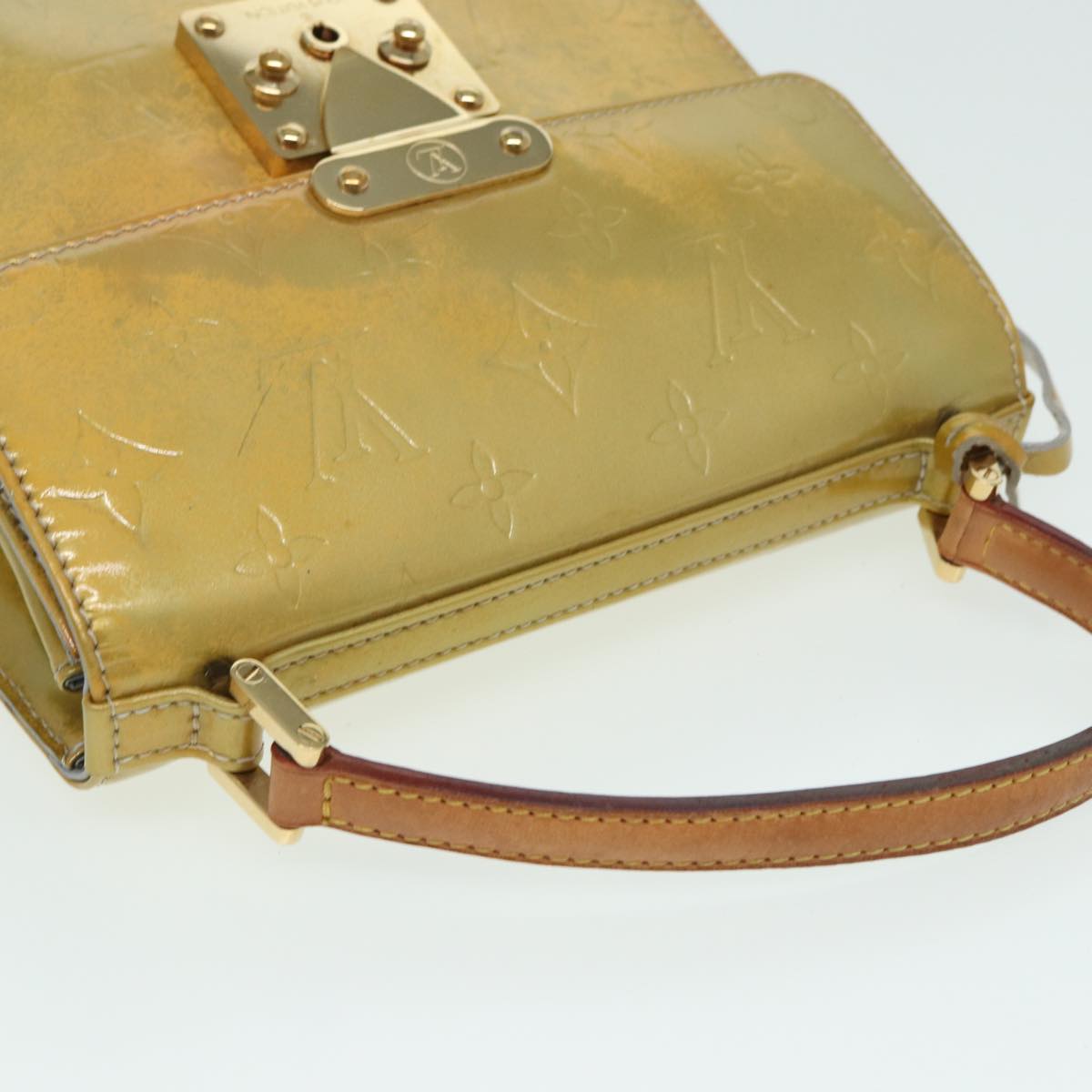 Louis Vuitton Spring Street Yellow Patent Leather Handbag
