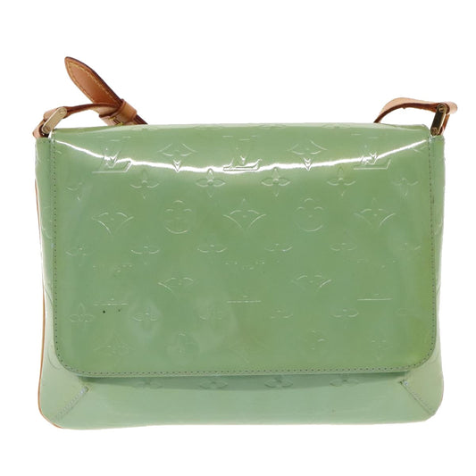 Louis Vuitton Thompson Street Green Patent Leather Shoulder Bag