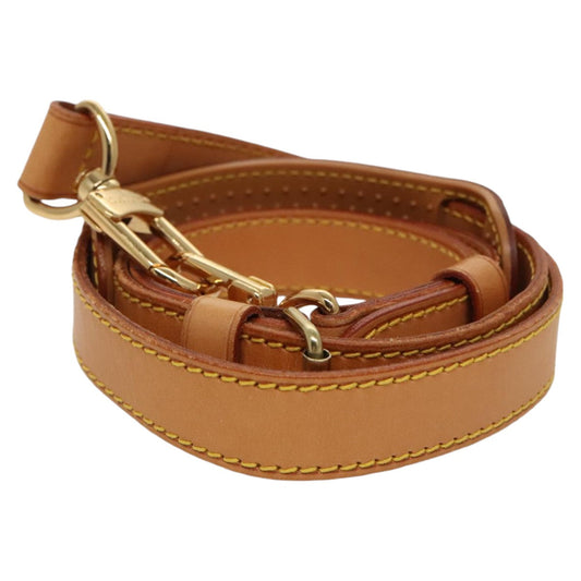 Louis Vuitton Shoulder Strap Beige Leather Bag Jewelry