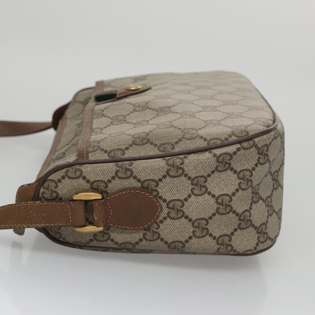 Gucci Ophidia Beige Canvas Shoulder Bag