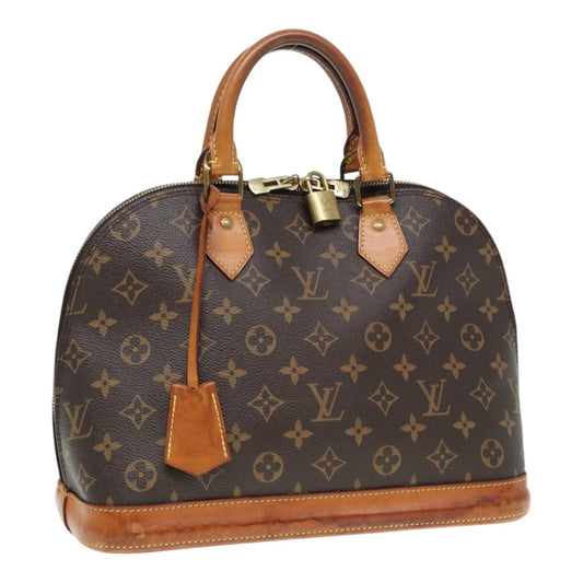 Louis Vuitton Alma Brown Canvas Handbag