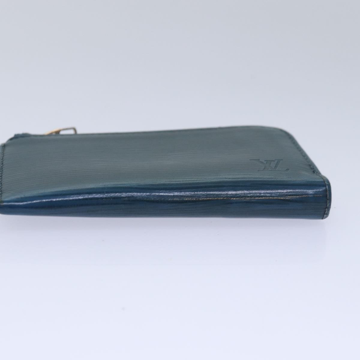 Louis Vuitton Porte-Monnaie Blue Leather Wallet