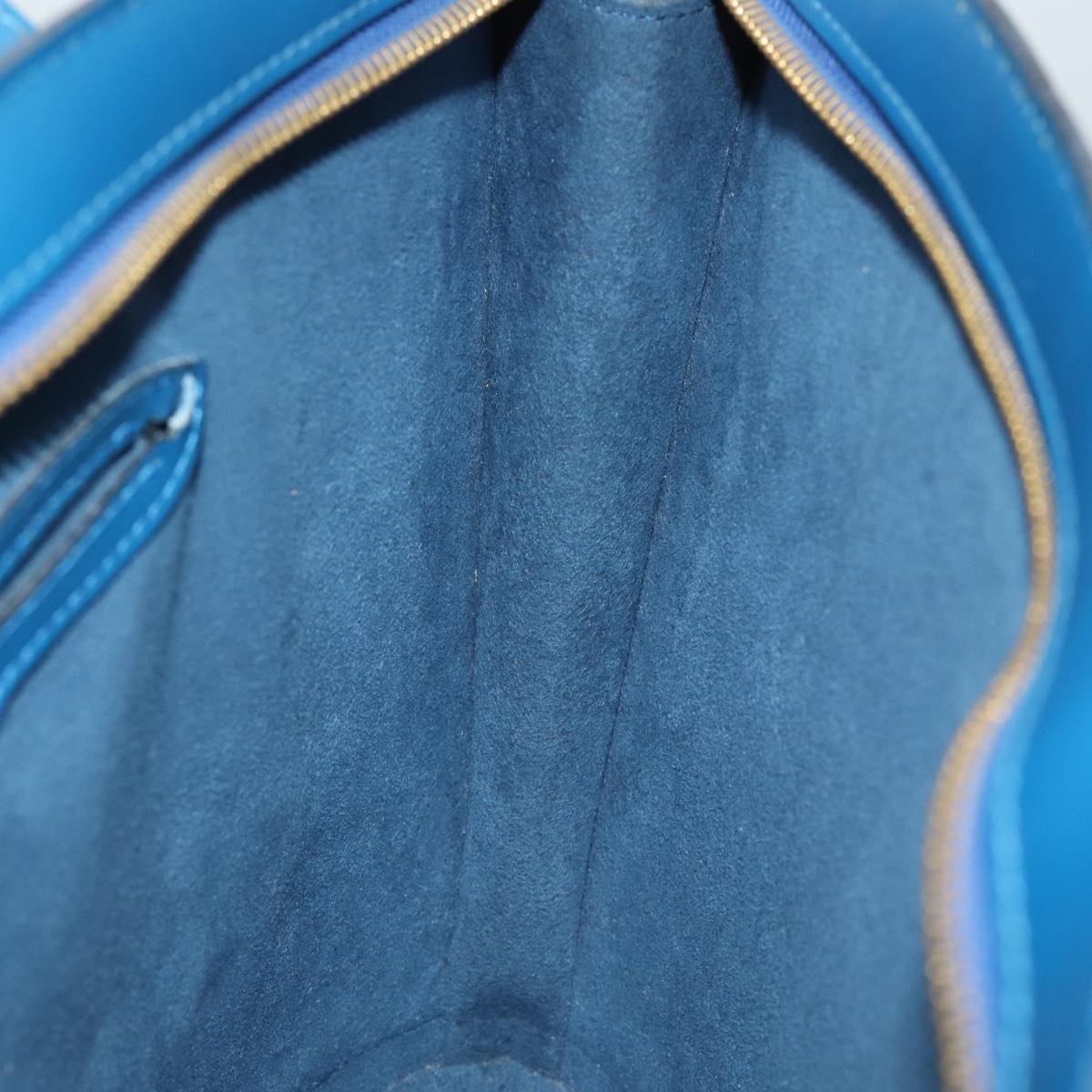 Louis Vuitton Saint Jacques Blue Leather Shoulder Bag