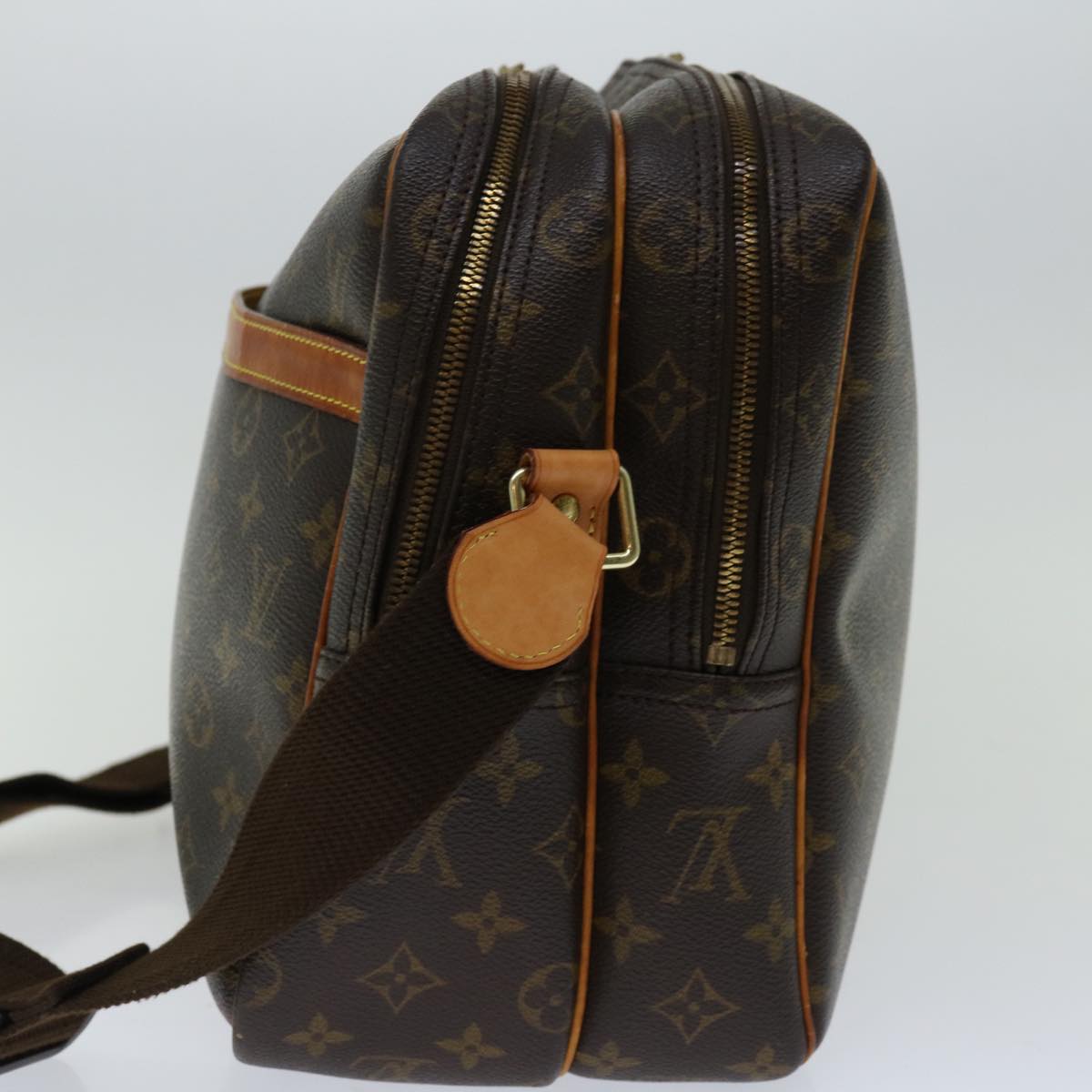 Louis Vuitton Reporter Brown Canvas Shoulder Bag