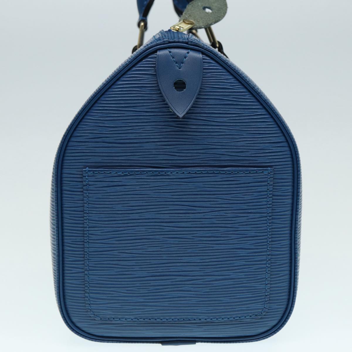 Louis Vuitton Speedy 25 Blue Leather Handbag