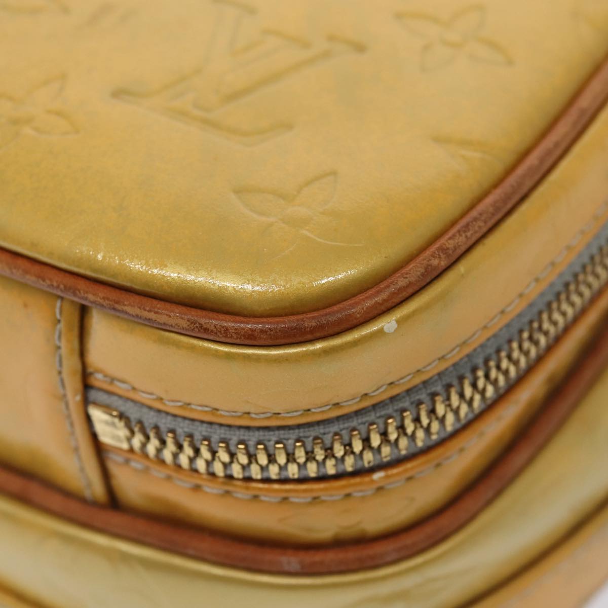 Louis Vuitton Wooster Yellow Patent Leather Shoulder Bag