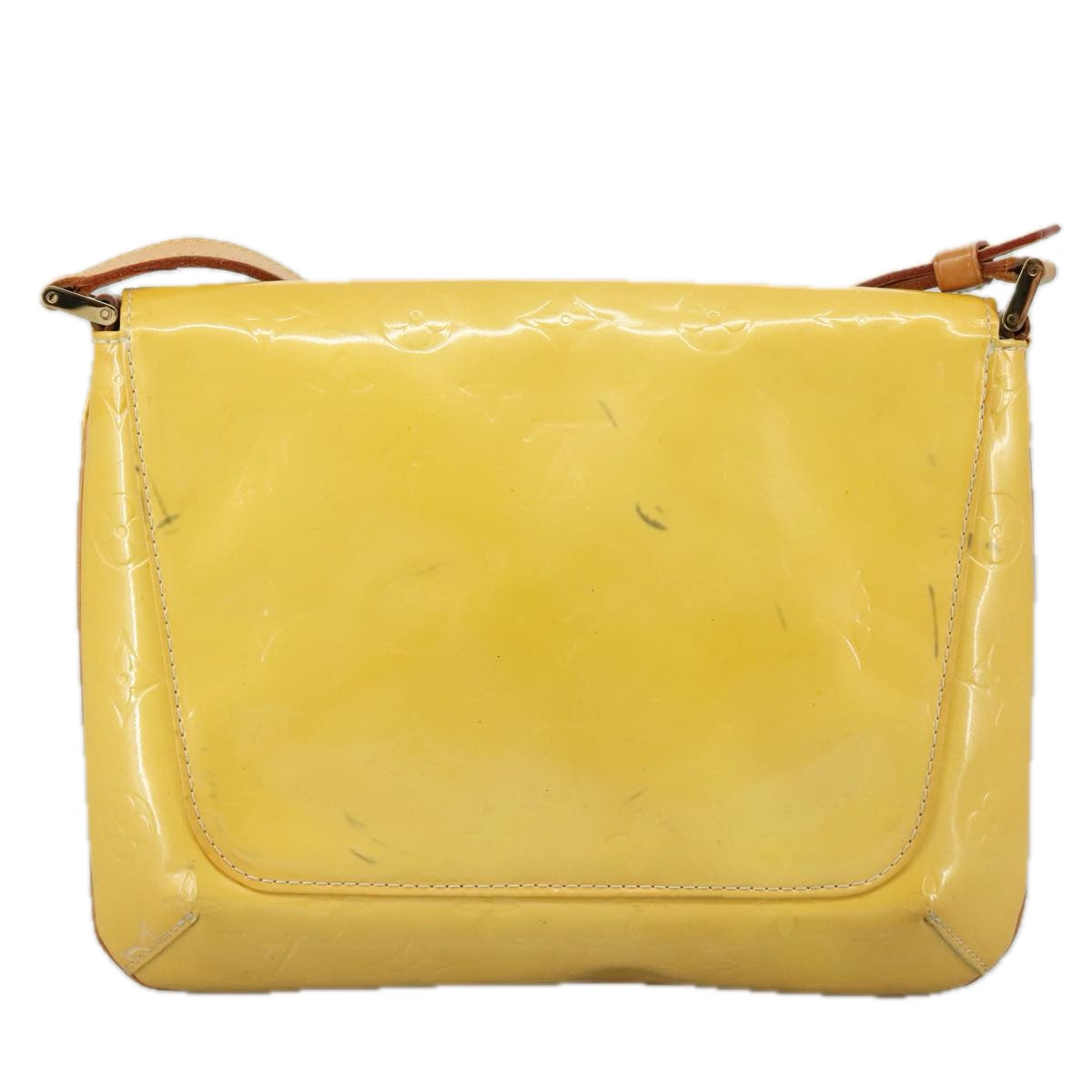 Louis Vuitton Thompson Street Yellow Patent Leather Shoulder Bag