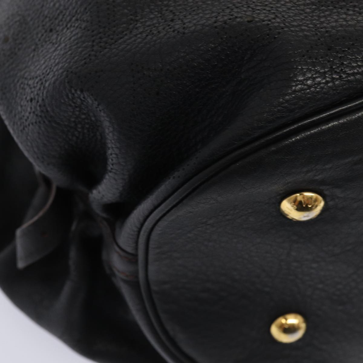 Louis Vuitton Xl Black Leather Handbag