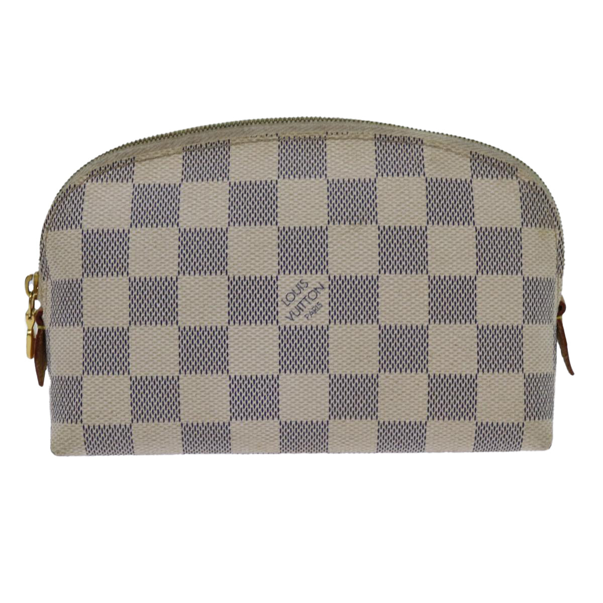 Louis Vuitton Cosmetic Pouch White Canvas Clutch Bag