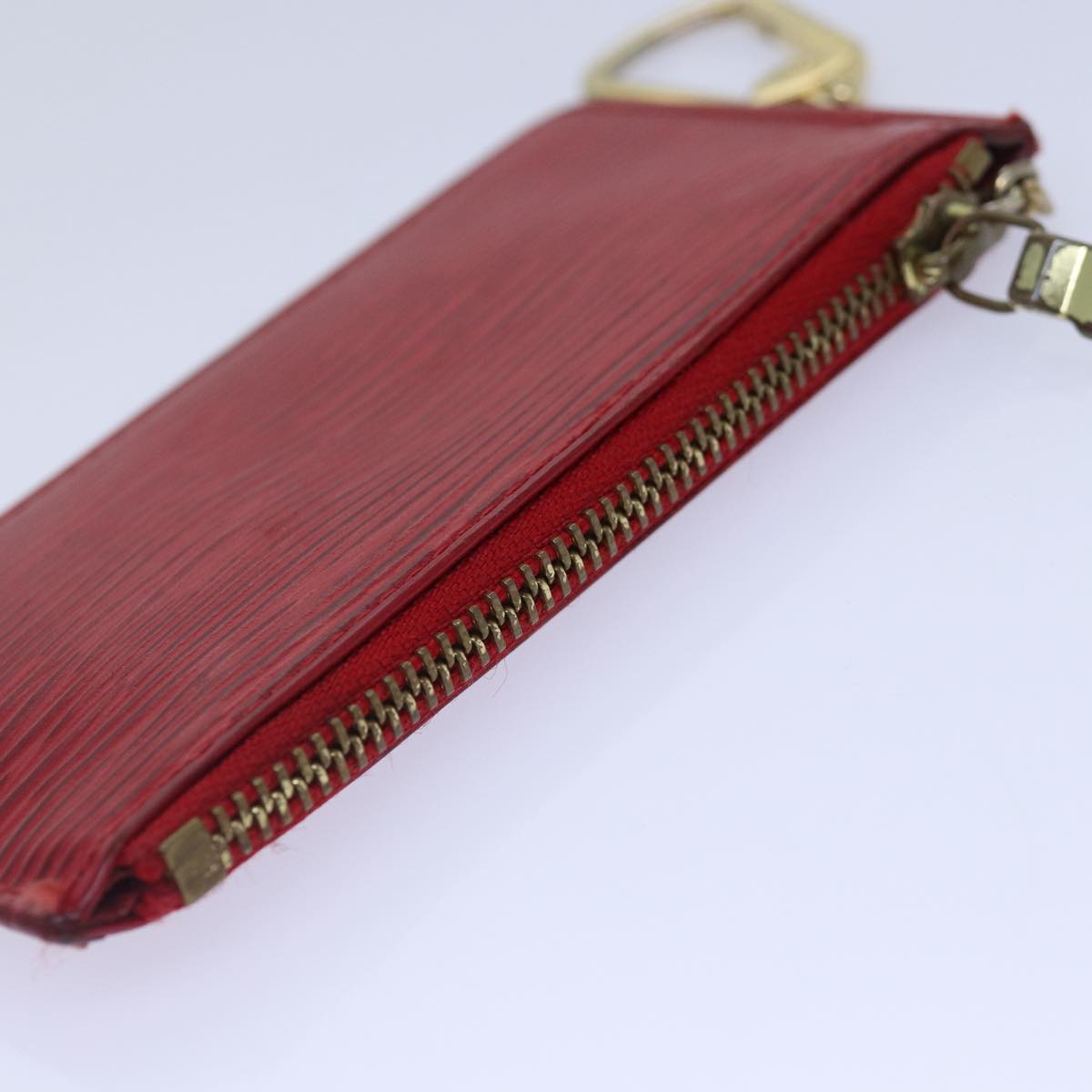 Louis Vuitton Pochette Clés Red Leather Wallet