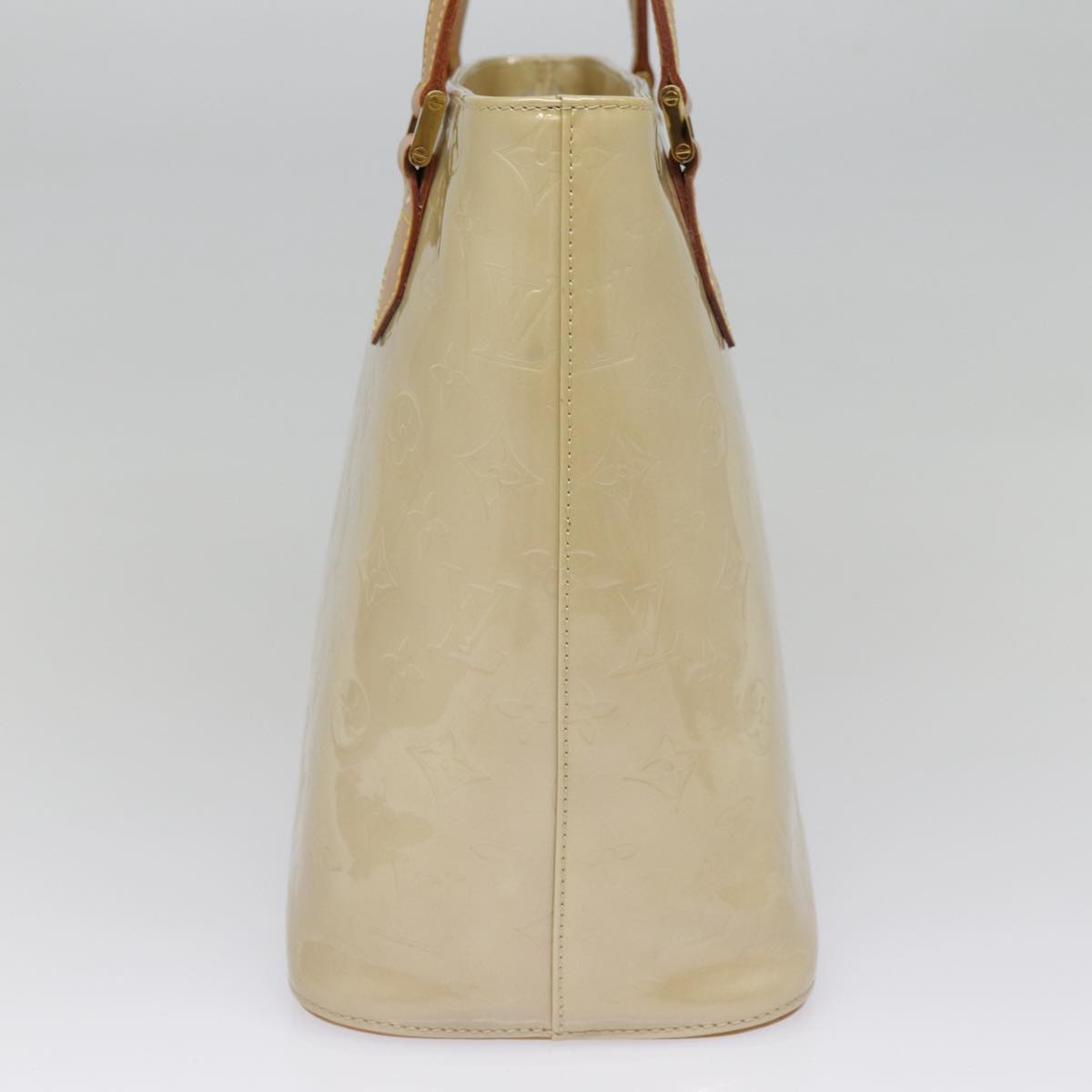 Louis Vuitton Houston Beige Patent Leather Handbag